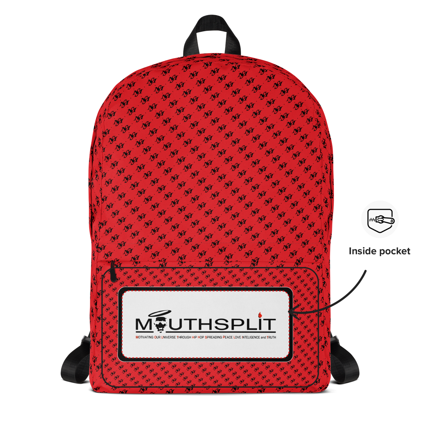 MS Logo Print Backpack