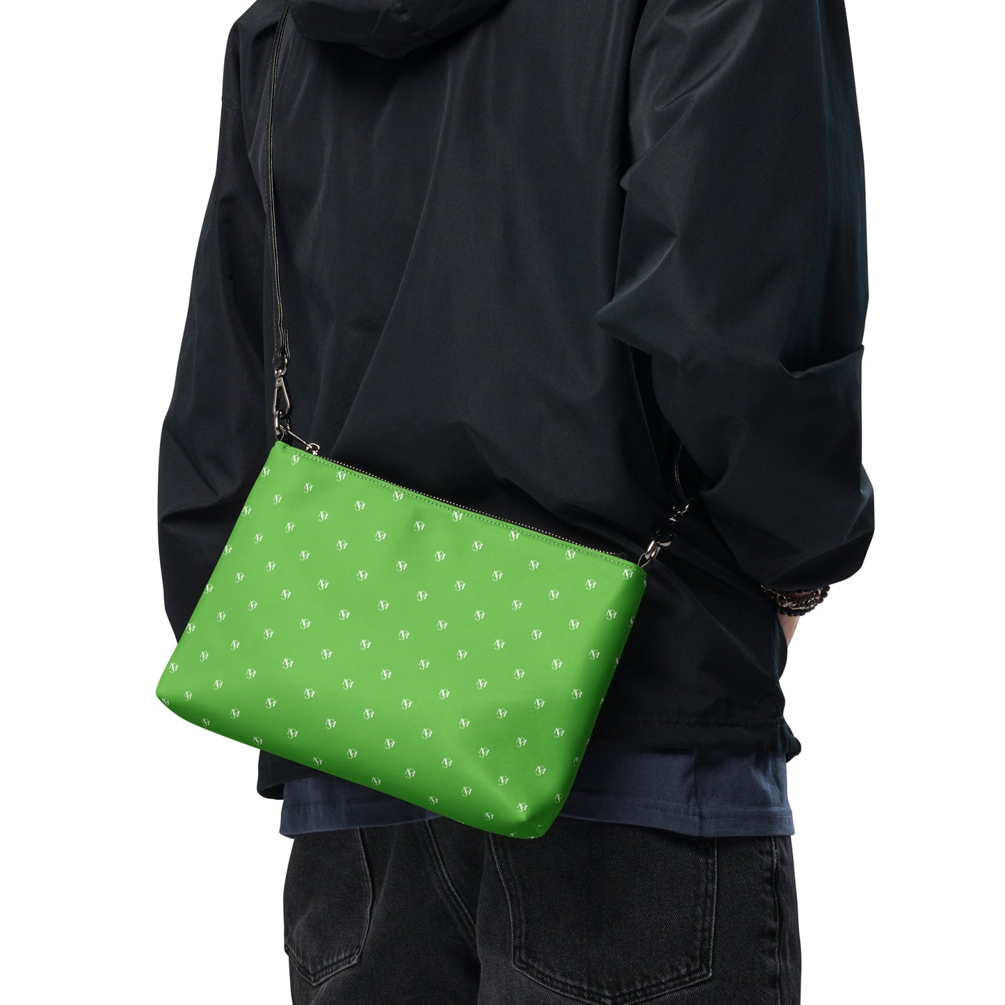 MS Logo Print Crossbody Bag