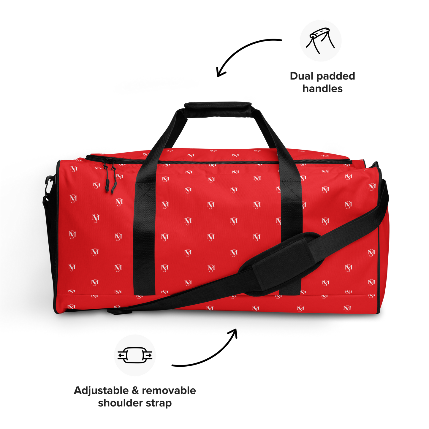 MS Logo MicroPrint Duffle Bag