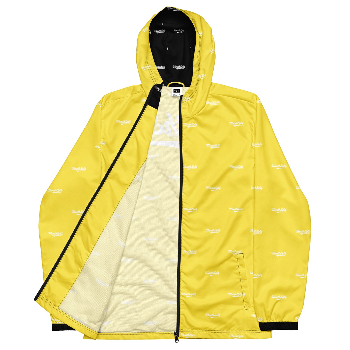 MouthSplit Logo Print Full Zip Windbreaker