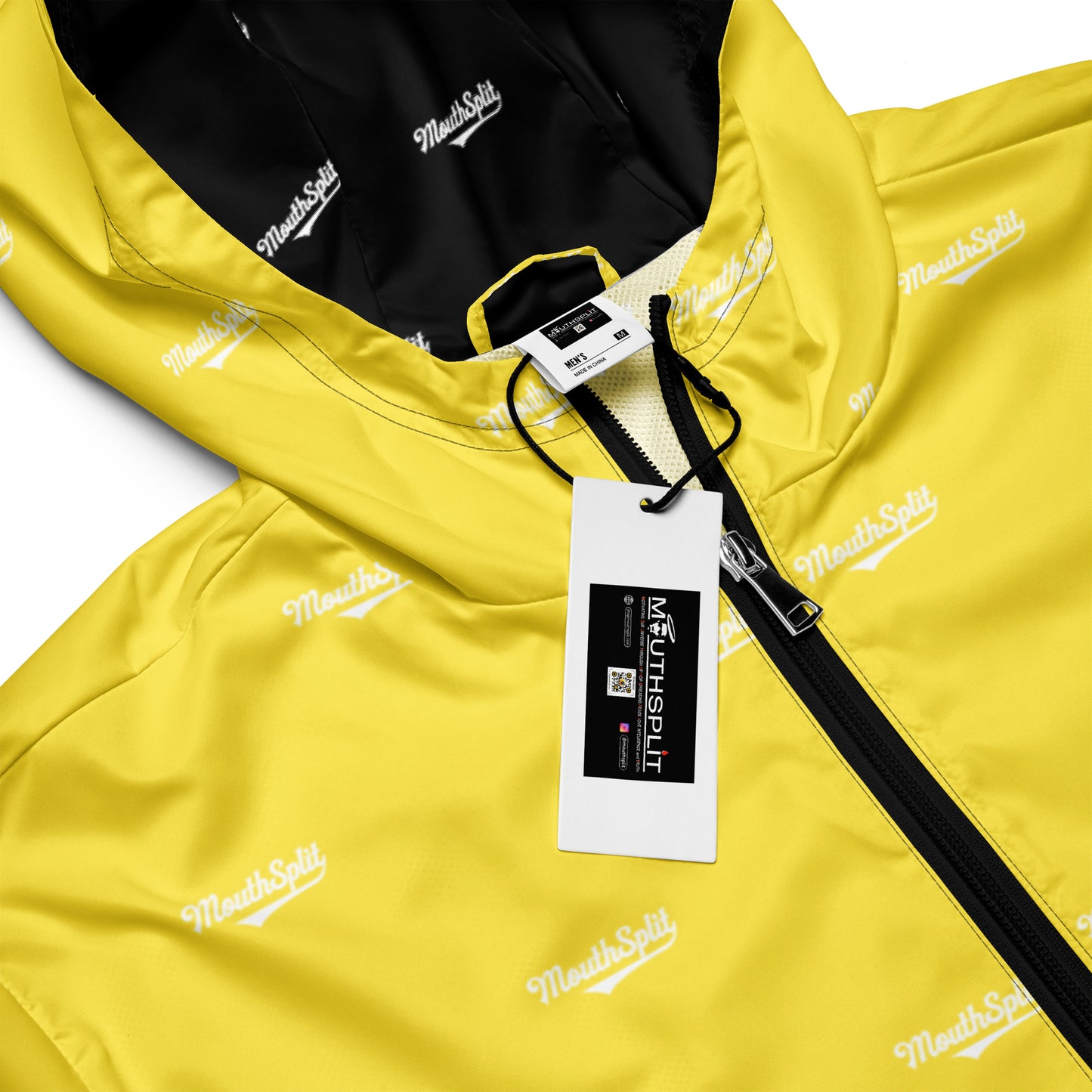 MouthSplit Logo Print Full Zip Windbreaker