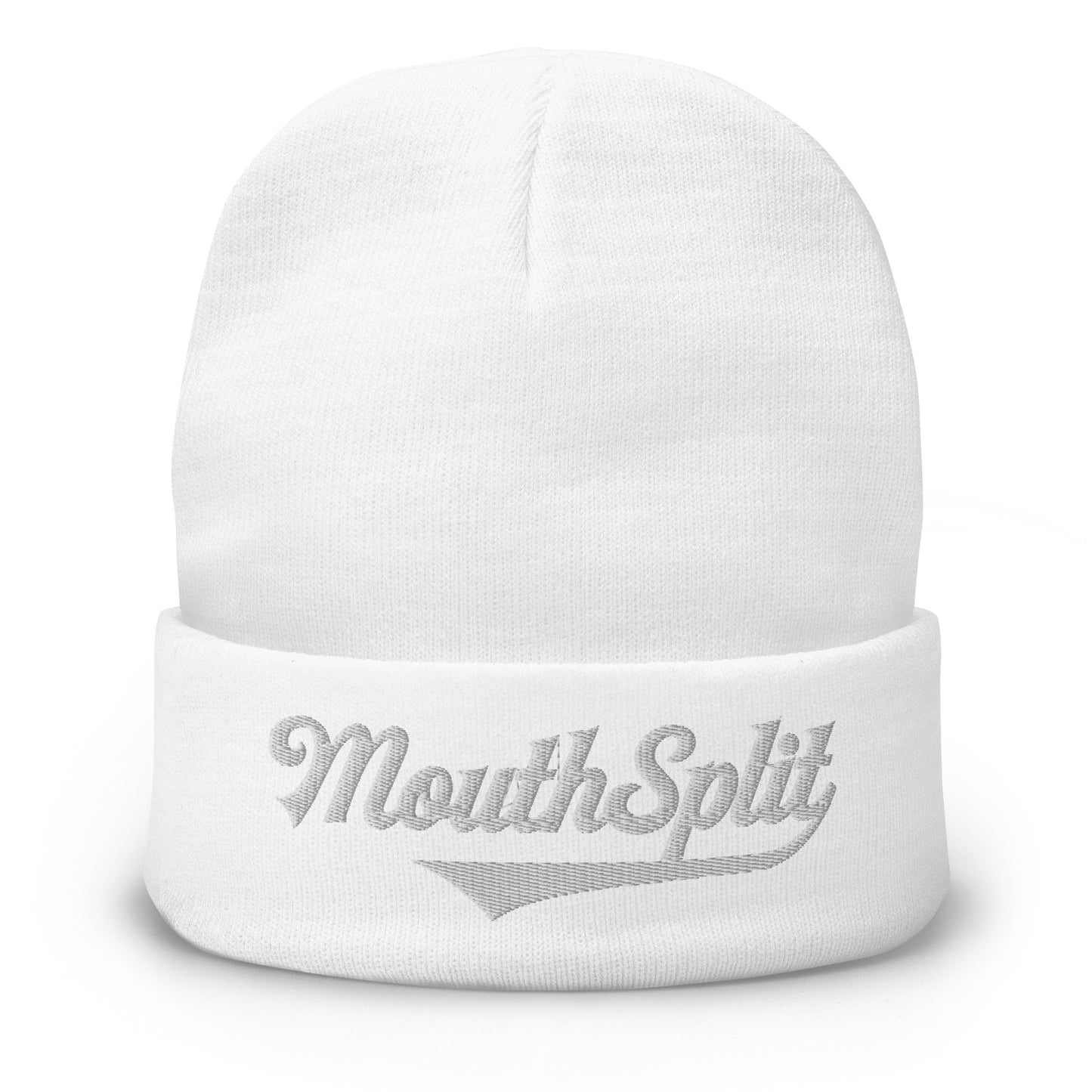 MouthSplit Cursive Embroidered Beanie