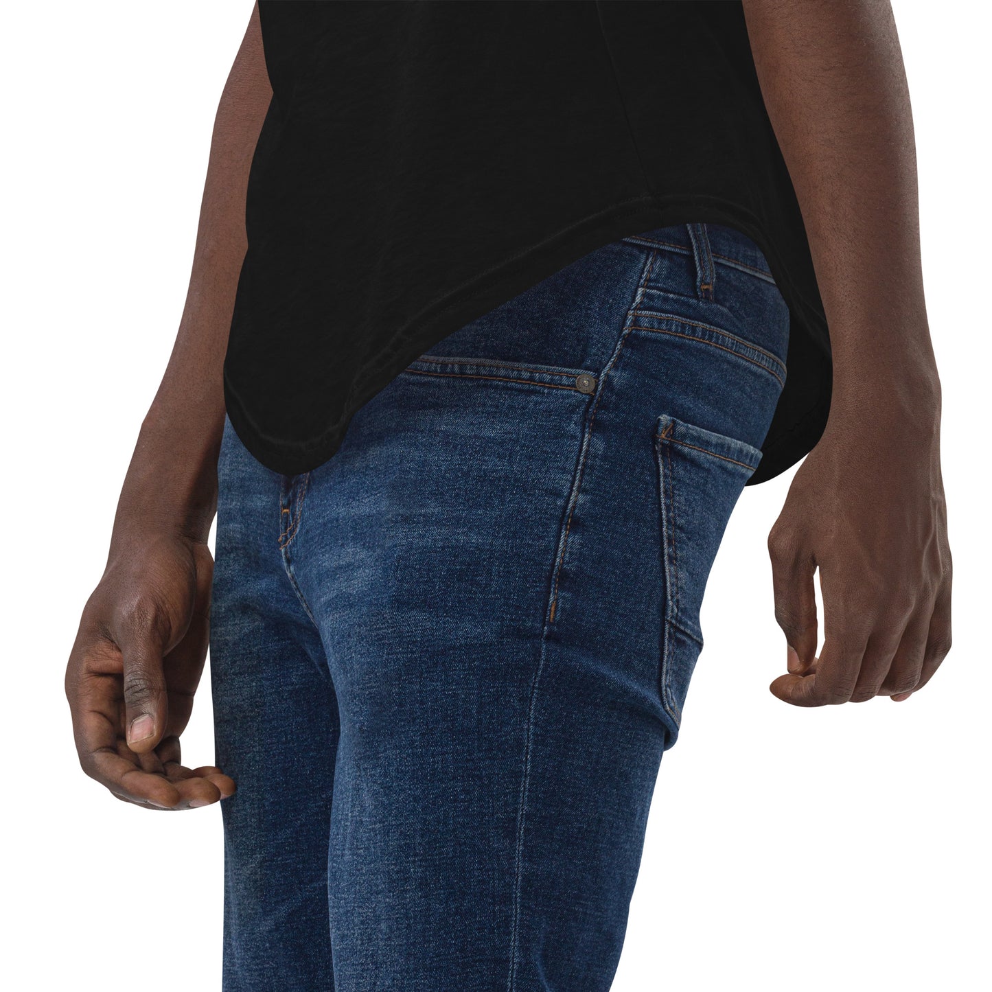 MS Script Curved Hem Tee