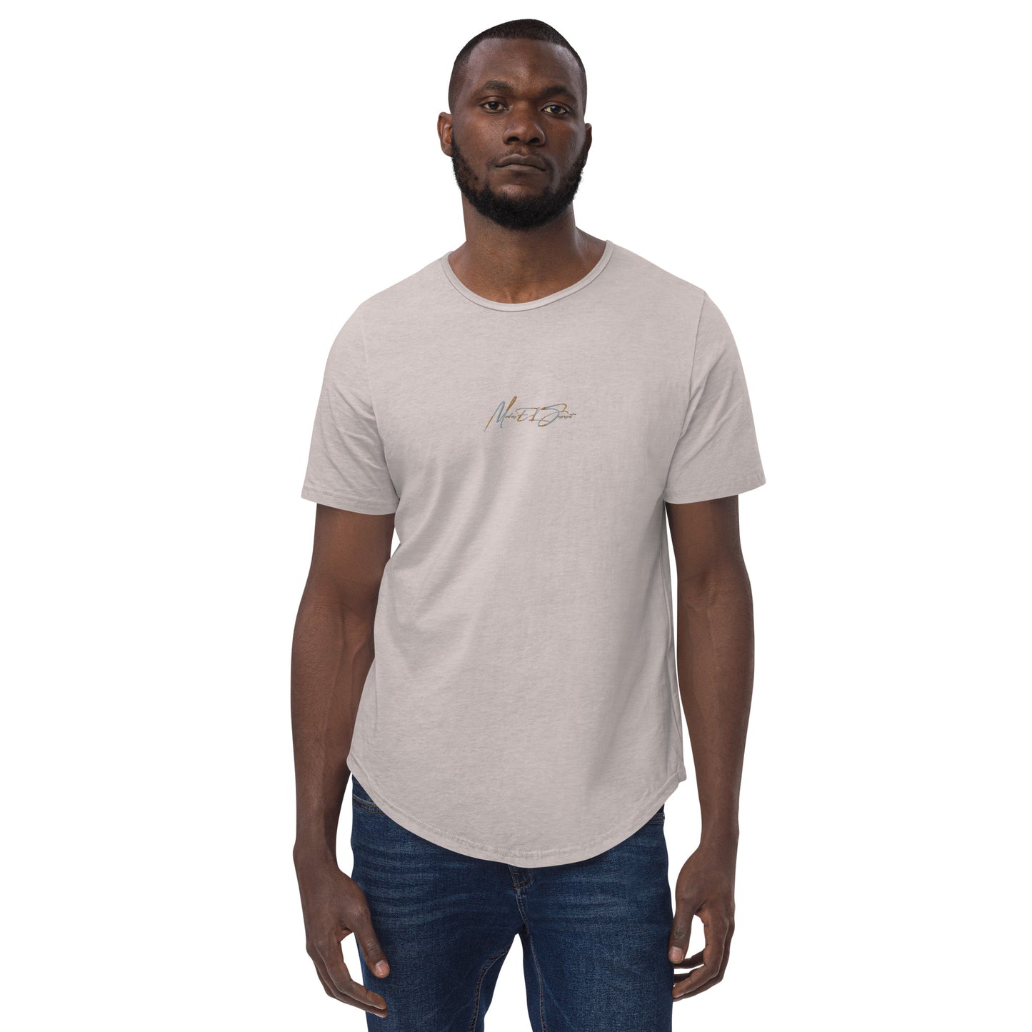 MS Script Curved Hem Tee