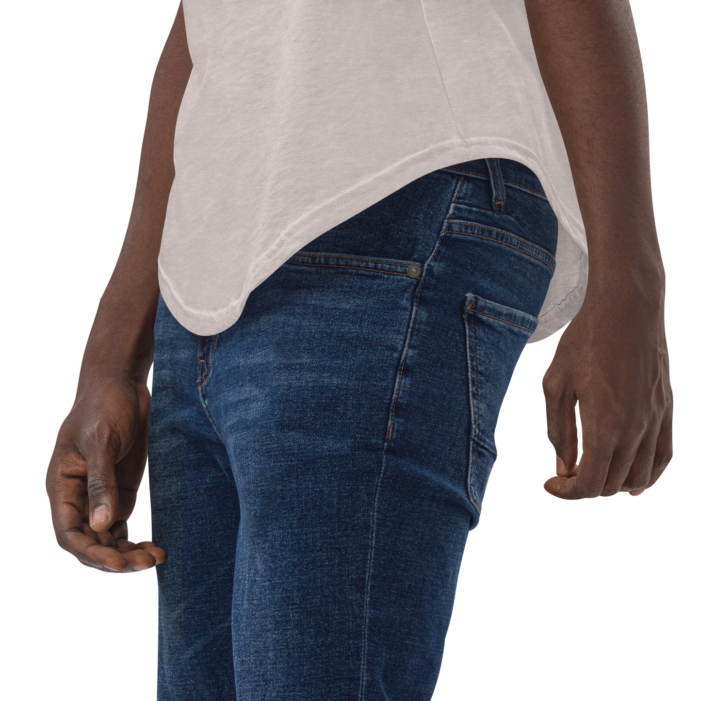 MS Script Curved Hem Tee