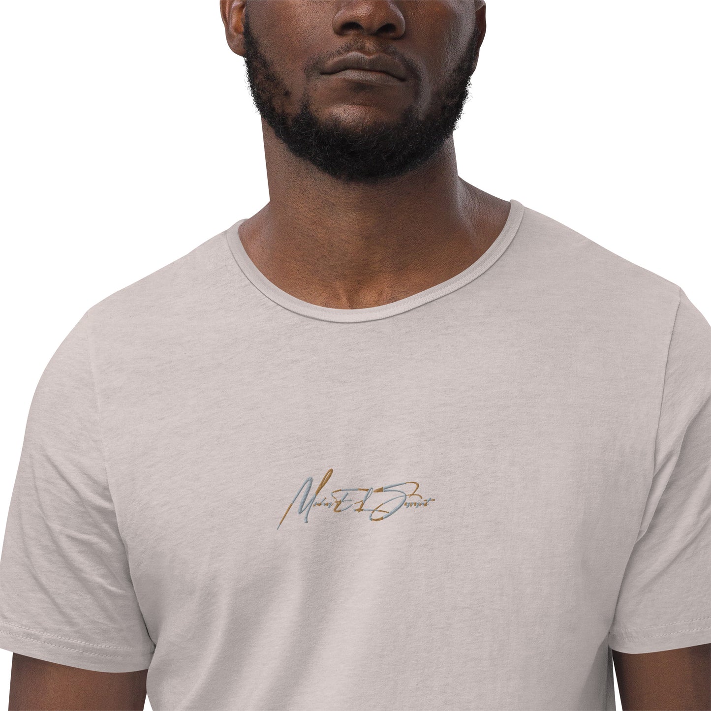 MS Script Curved Hem Tee