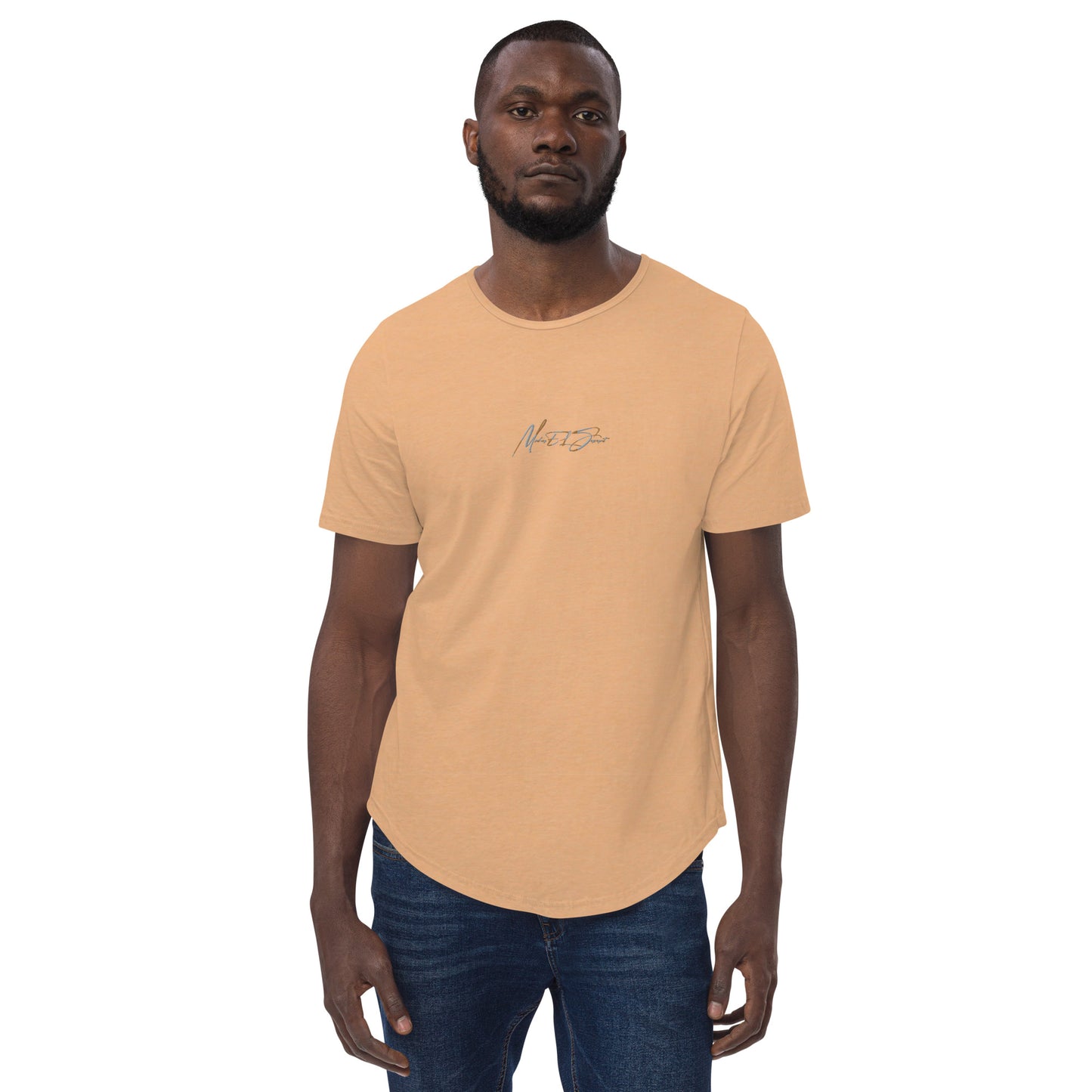 MS Script Curved Hem Tee