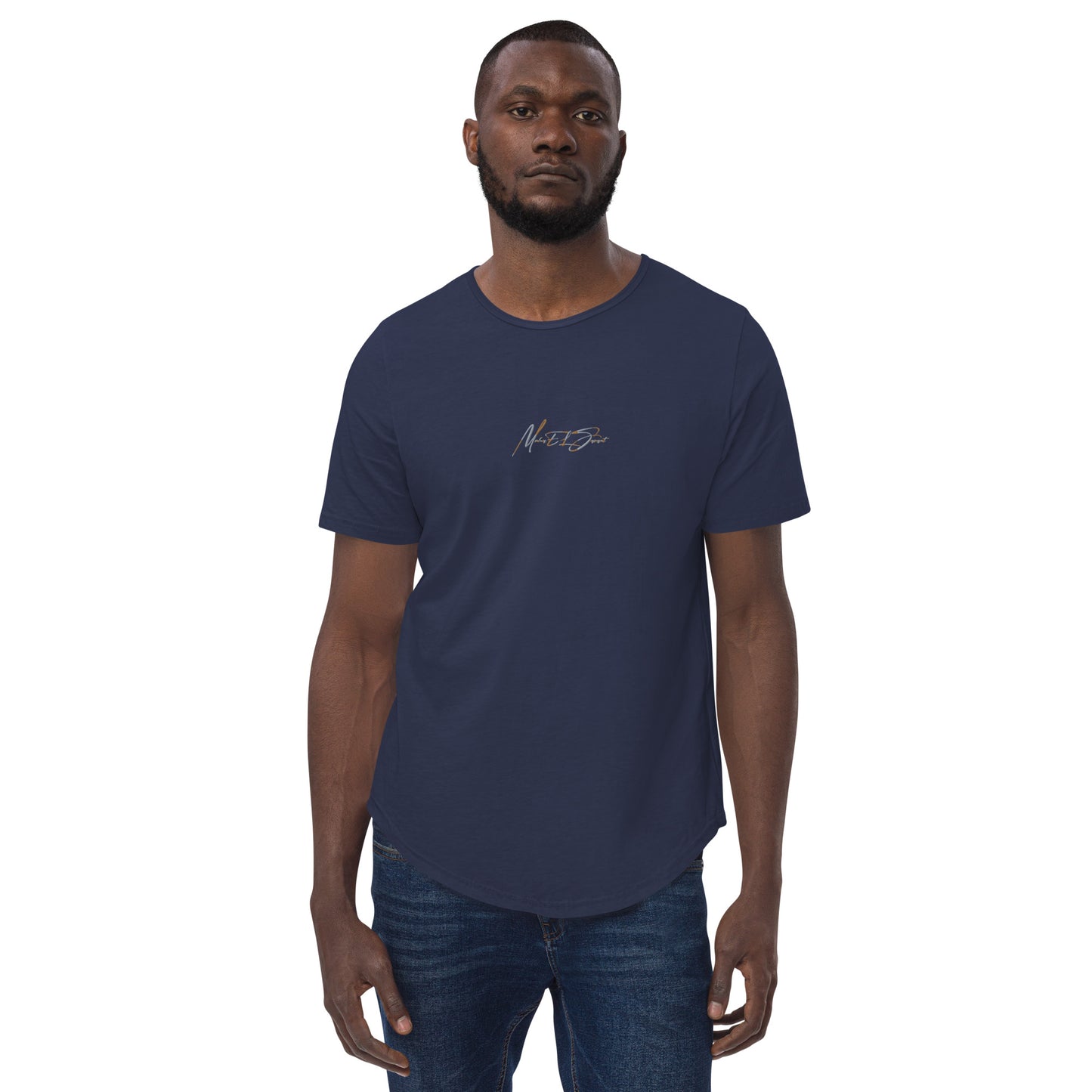 MS Script Curved Hem Tee