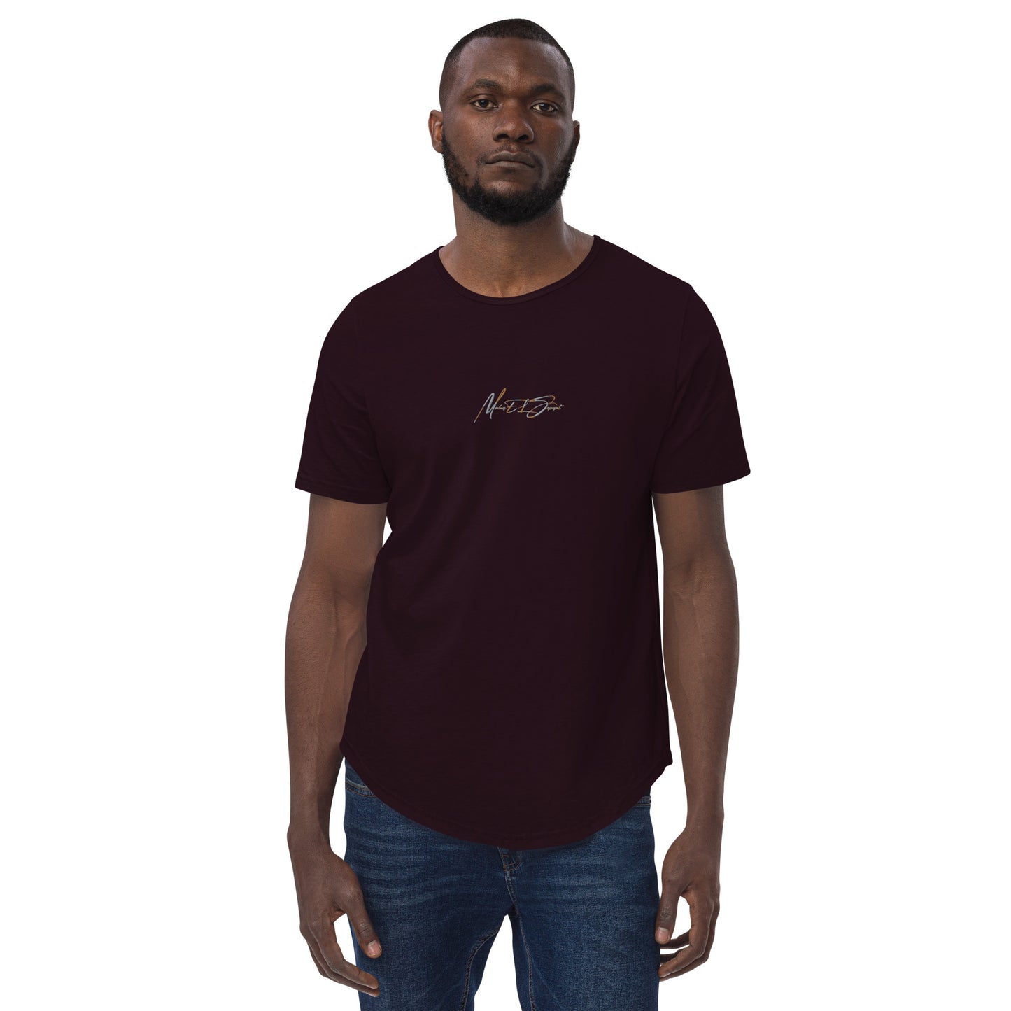 MS Script Curved Hem Tee