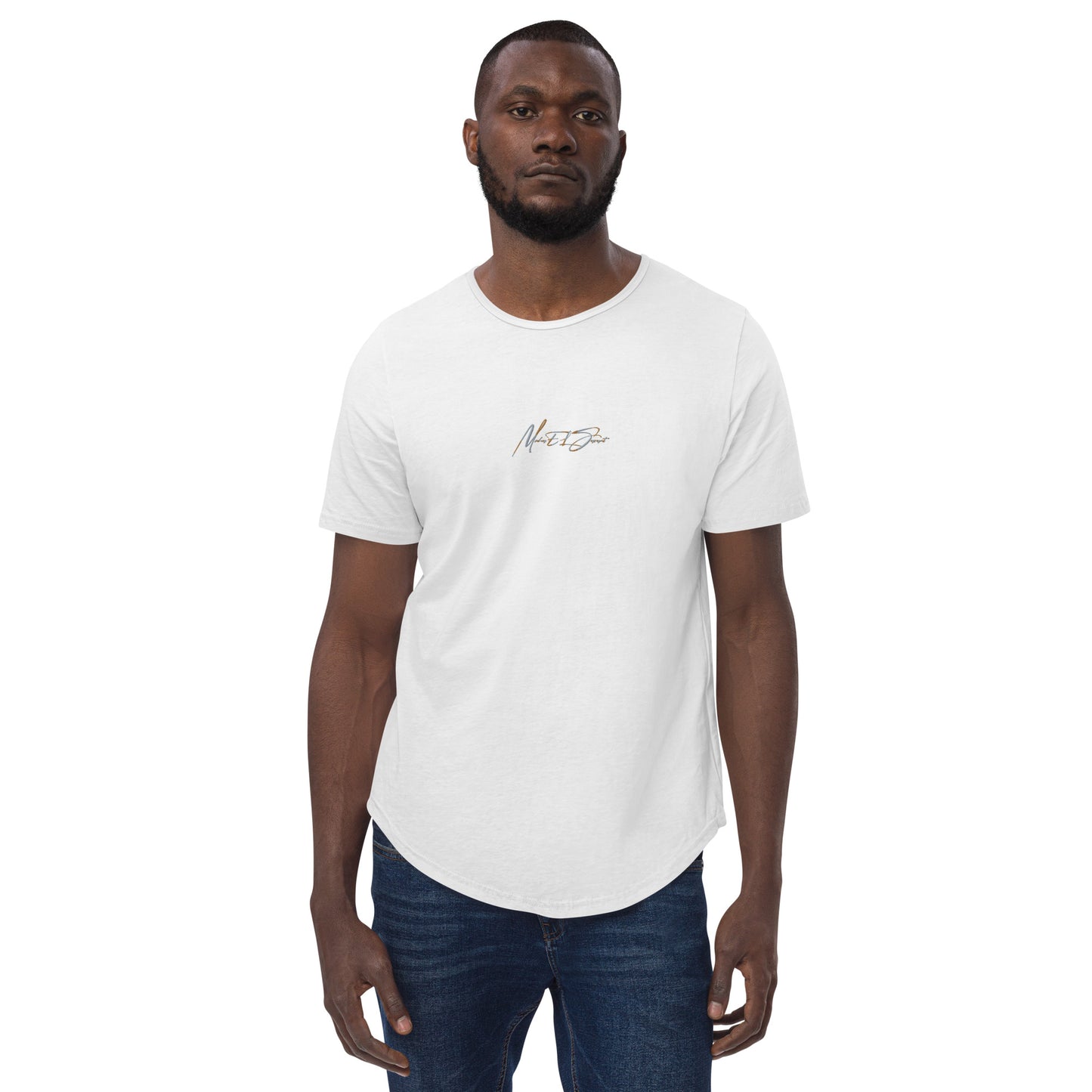 MS Script Curved Hem Tee