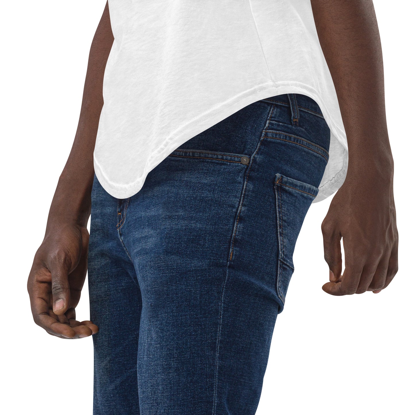 MS Script Curved Hem Tee