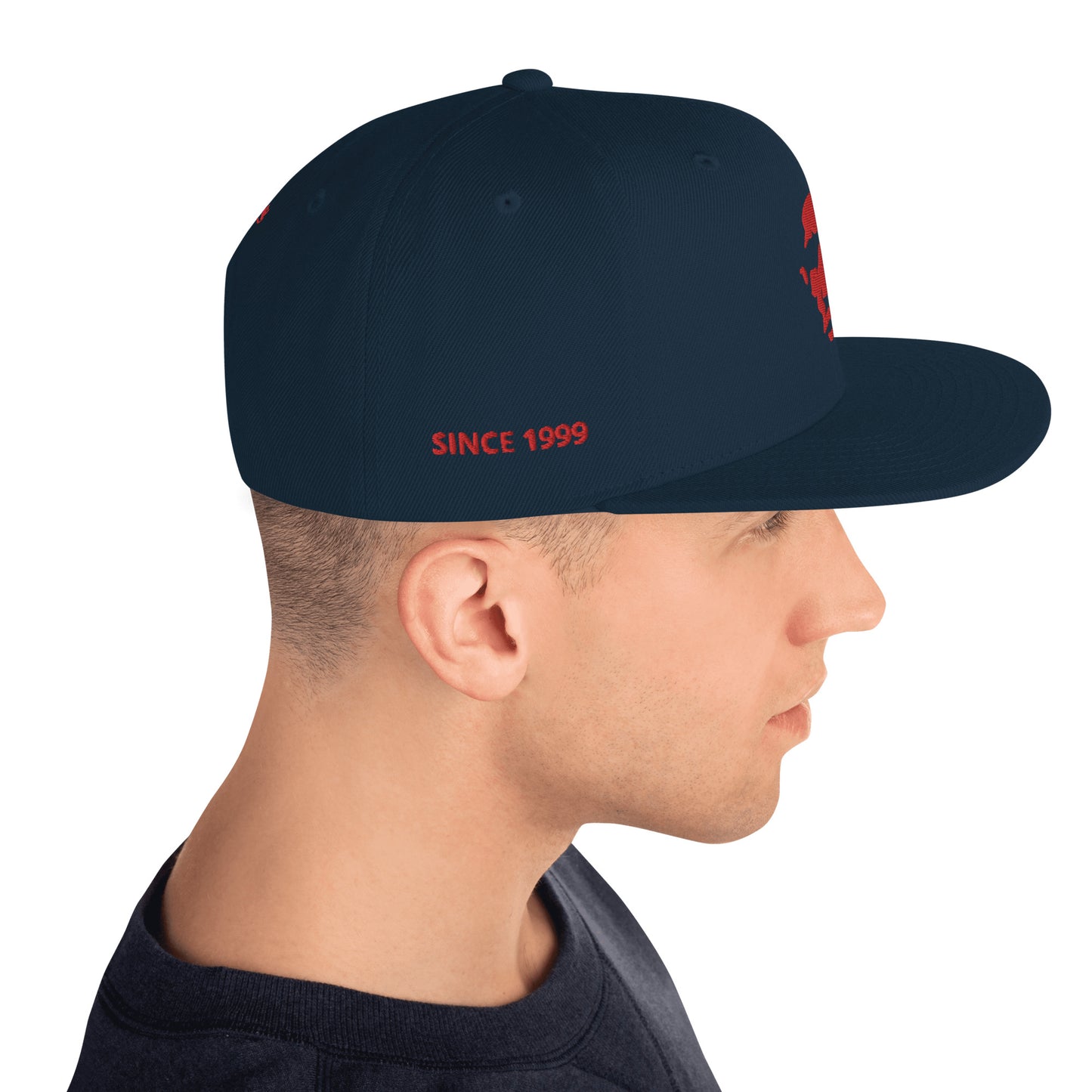 Captain Struggle Red Snapback Hat