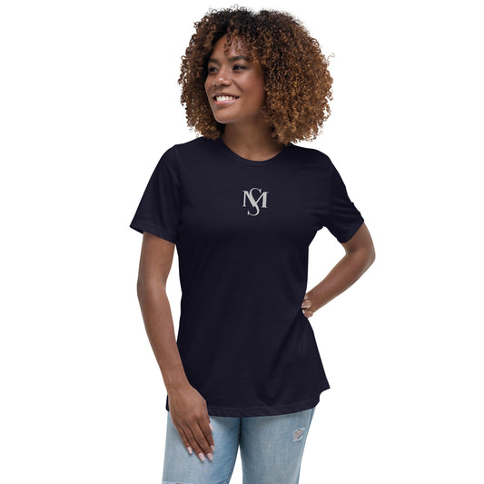 MS Embroidered Women's Relaxed Tee