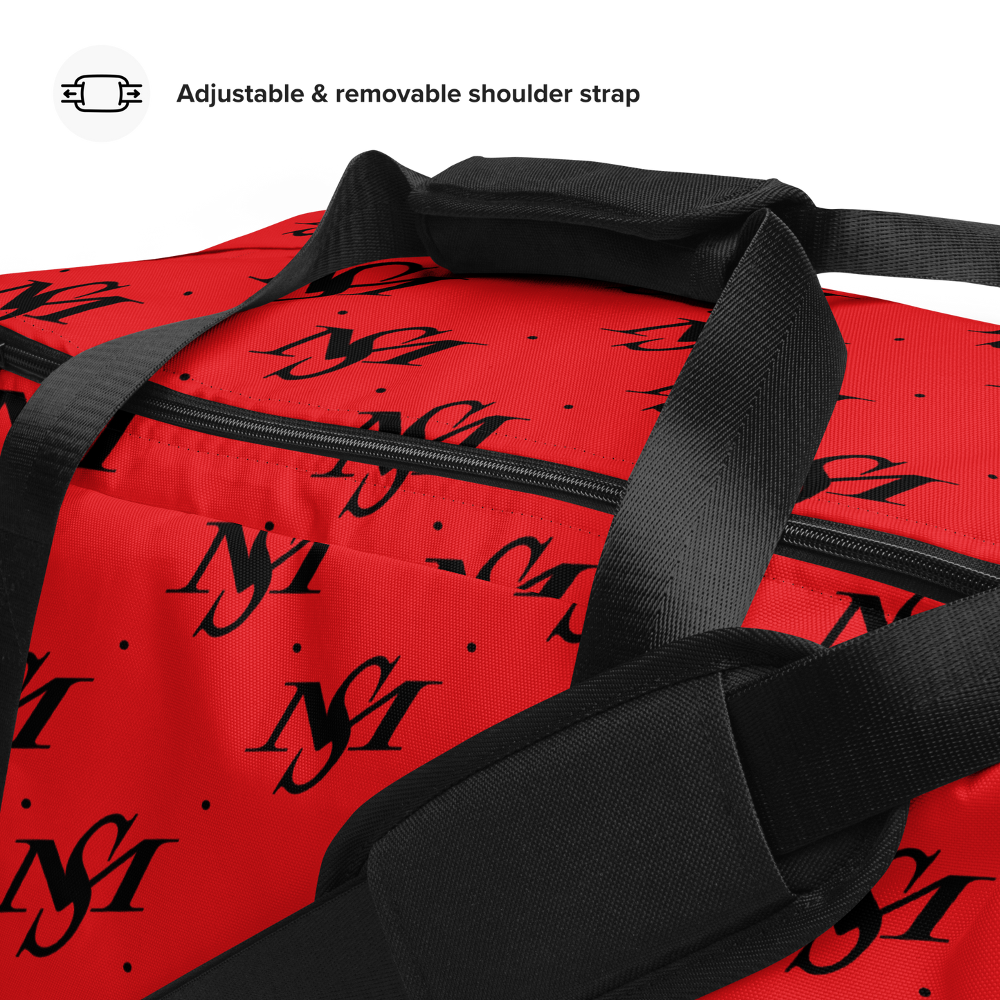 MS Logo Print Duffle Bag