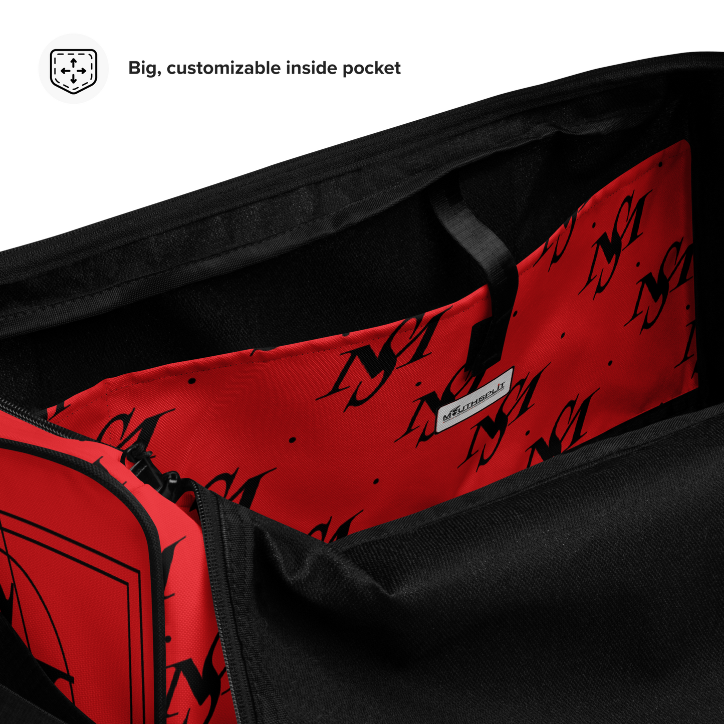 MS Logo Print Duffle Bag