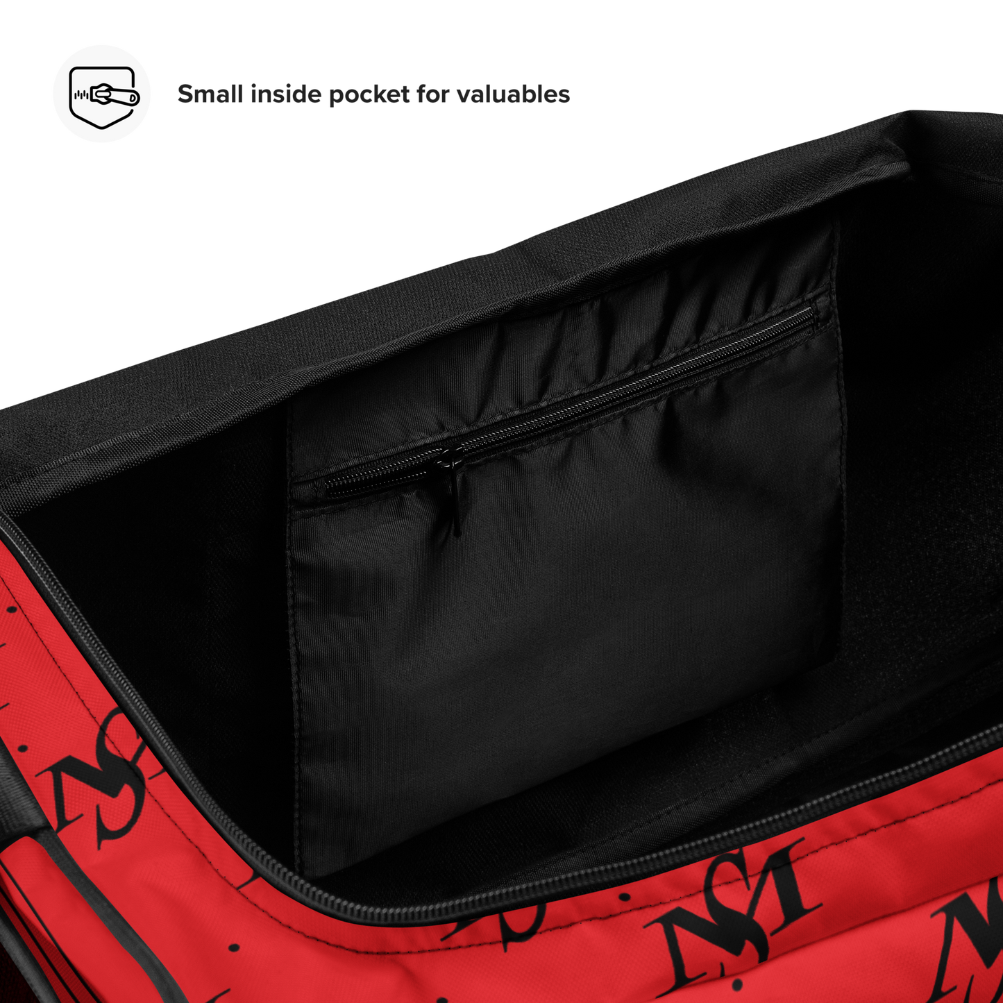 MS Logo Print Duffle Bag