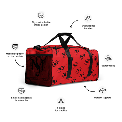 MS Logo Print Duffle Bag