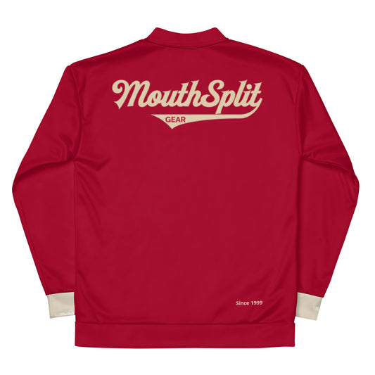 Crimson & Cream Captain Struggle  Bomber Jacket