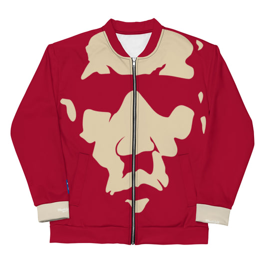 Crimson & Cream Captain Struggle  Bomber Jacket