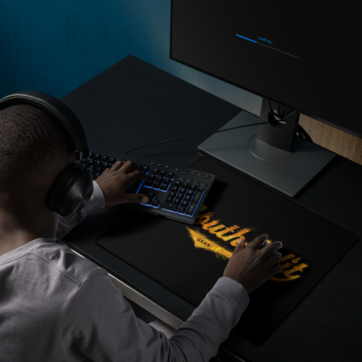 MouthSplit Flames Gaming Mousepad