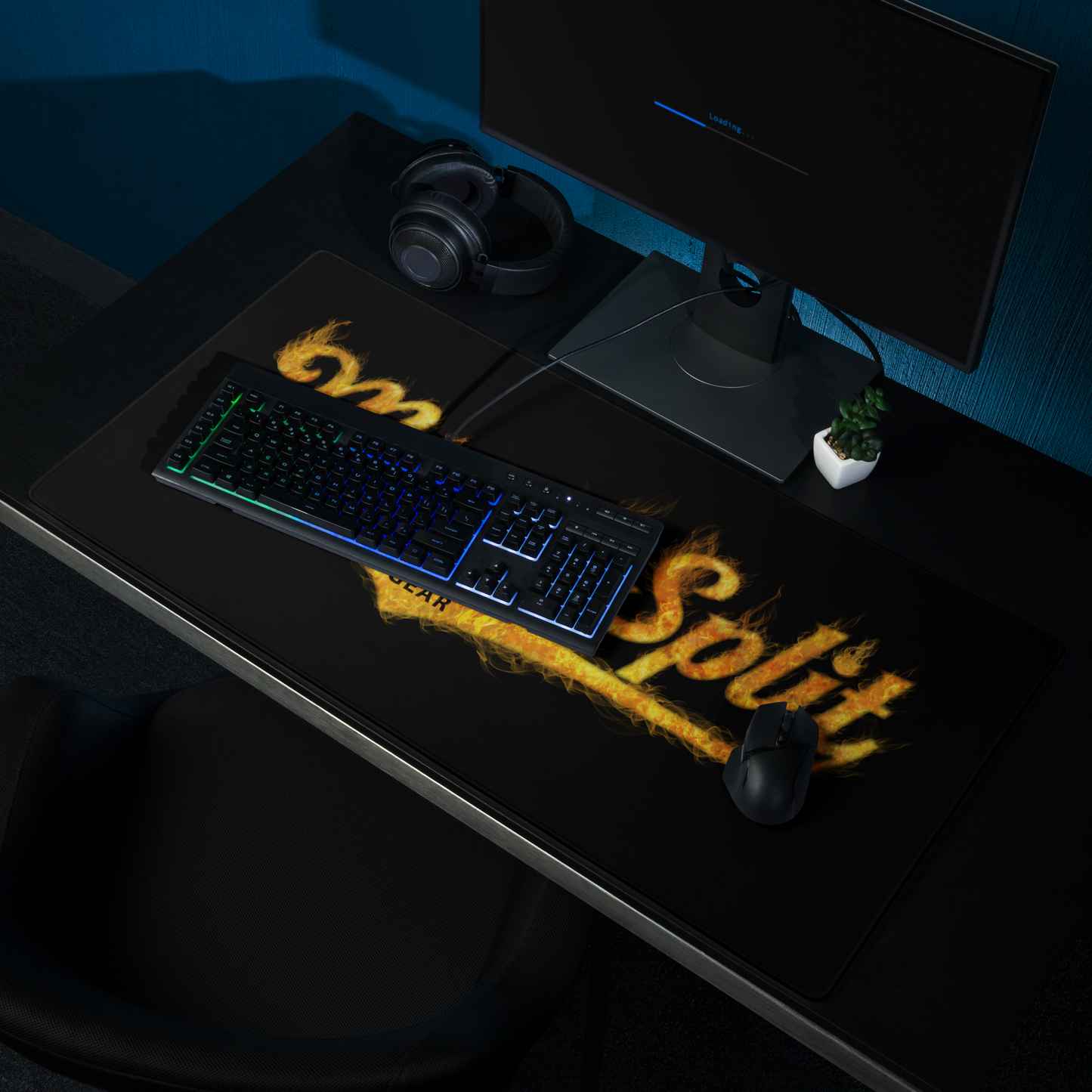 MouthSplit Flames Gaming Mousepad