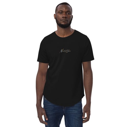 MS Script Curved Hem Tee