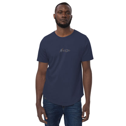 MS Script Curved Hem Tee