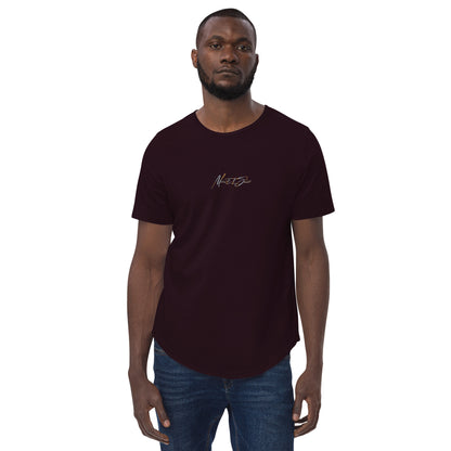 MS Script Curved Hem Tee
