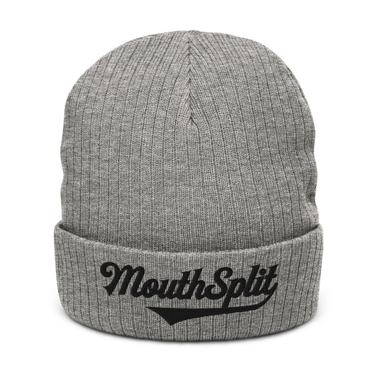 Classic MouthSplit Ribbed Knit Beanie