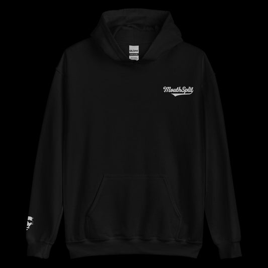 MouthSplit Cursive Embroidered Hoodie
