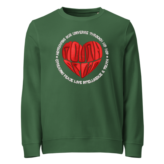 MouthSplit Heart Crewneck Sweatshirt