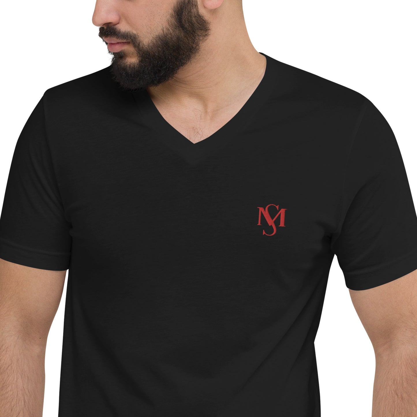 MS Logo Short Sleeve V-Neck Tee