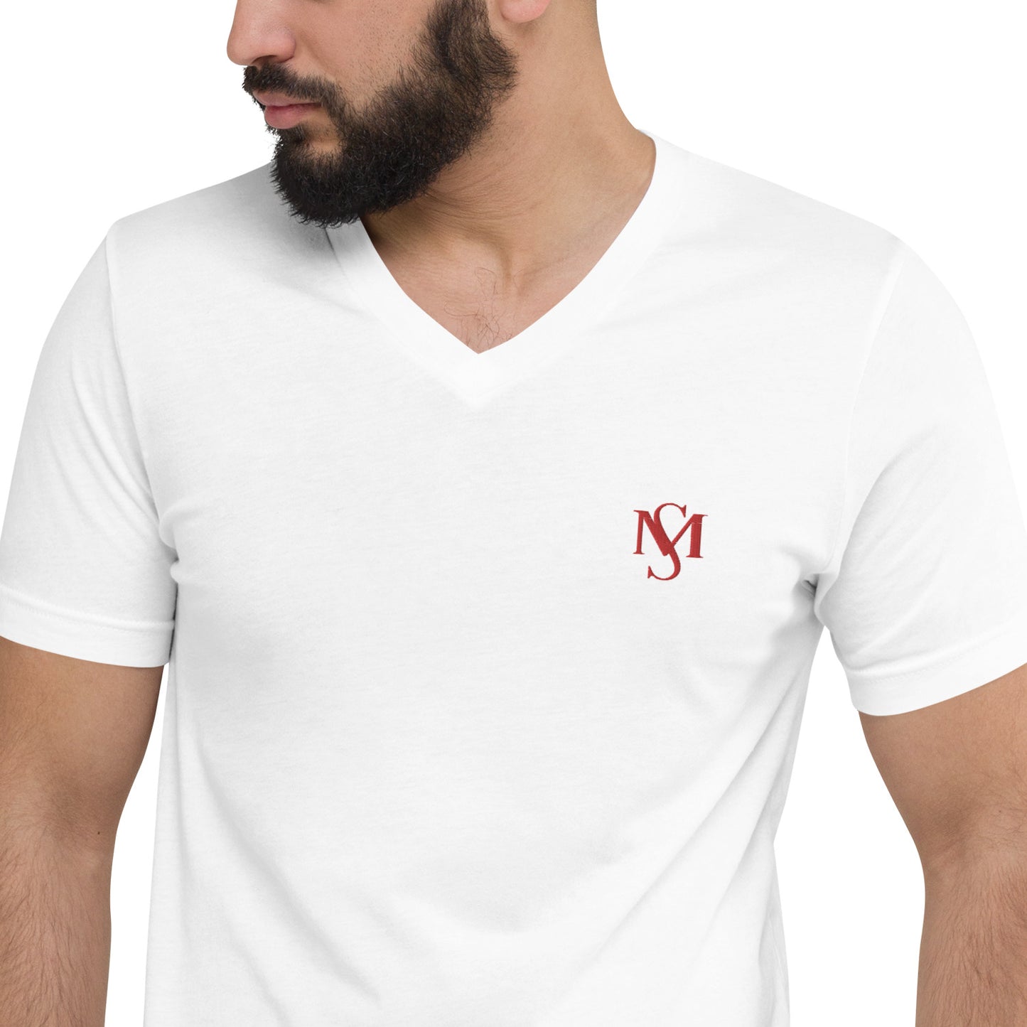 MS Logo Short Sleeve V-Neck Tee