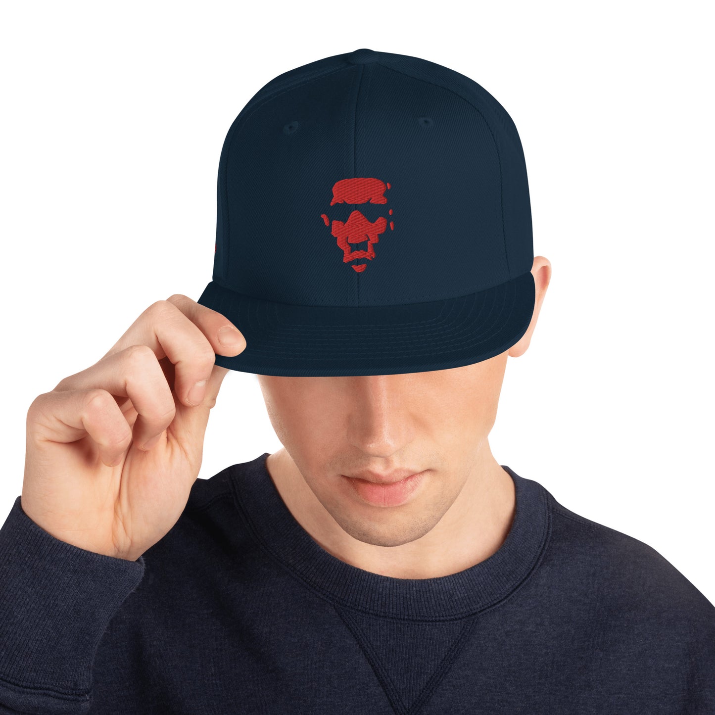Captain Struggle Red Snapback Hat